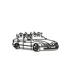 CustomClothes.pl bluza z haftem płonącego BMW E46, stylowy design, wygodna i szczegółowa, idealna dla fanów marki BMW.