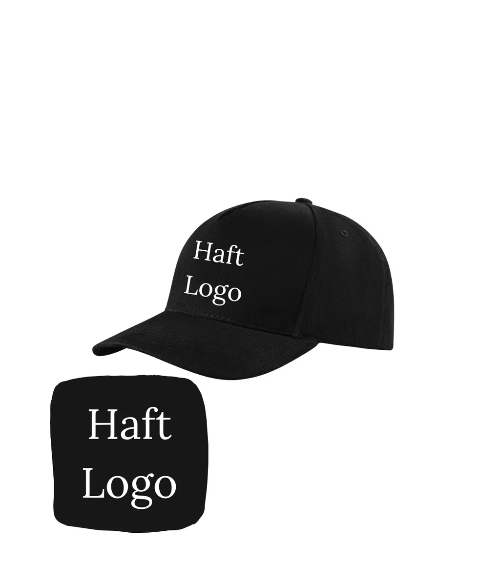 czarna czapka z haftem logo dla firm