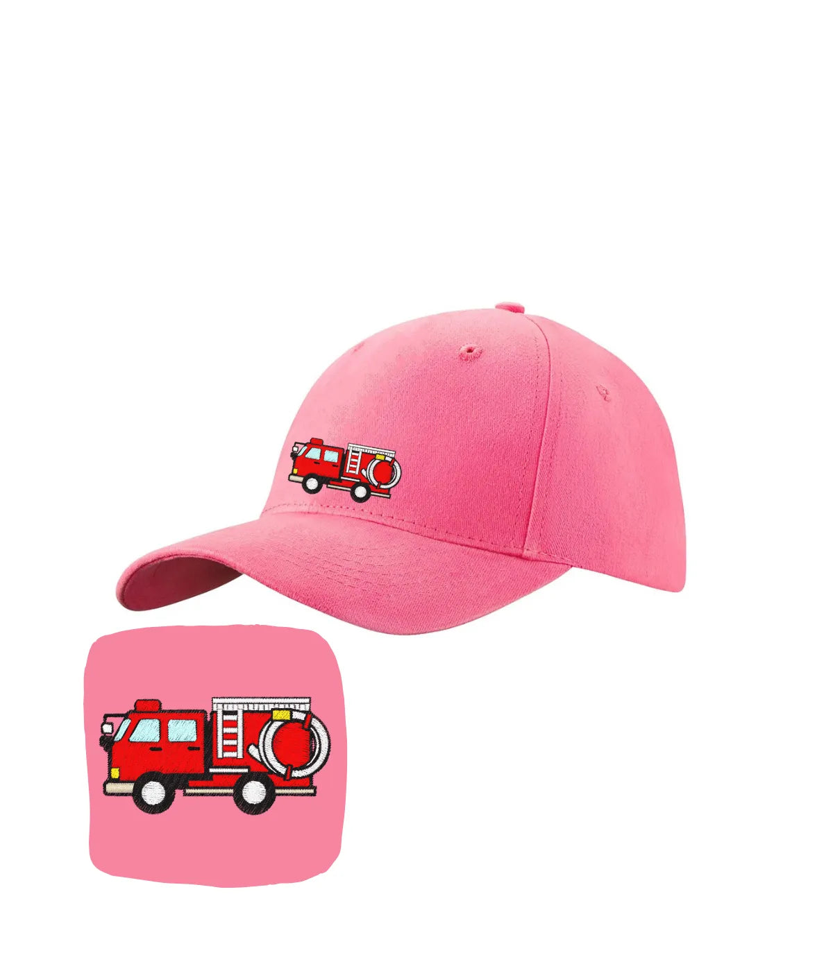 Czapka z daszkiem haft wóz strażacki