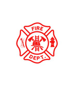 Detal haftu Fire Dept na bluzie strażackiej - idealny prezent dla strażaka.