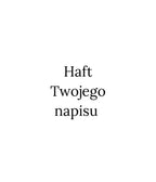 Personalizowana torba zakupowa z haftem własnego napisu