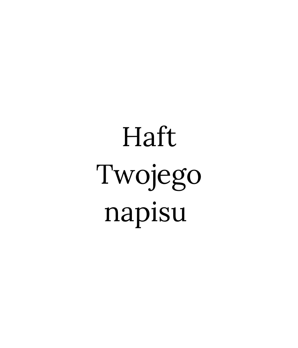 Personalizowana torba zakupowa z haftem własnego napisu