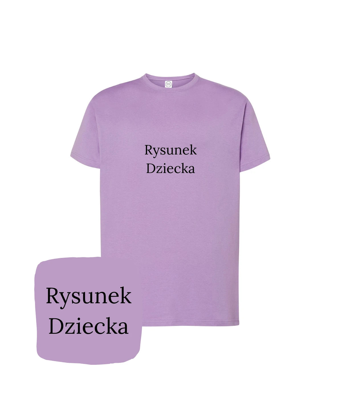 Zbliżenie na haft rysunku dziecka na białym tle - wyjątkowy prezent z haftem komputerowym