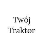 Zbliżenie na haft 'Twój Traktor' - doskonała personalizacja na białej koszulce, haft komputerowy od 1 sztuki.