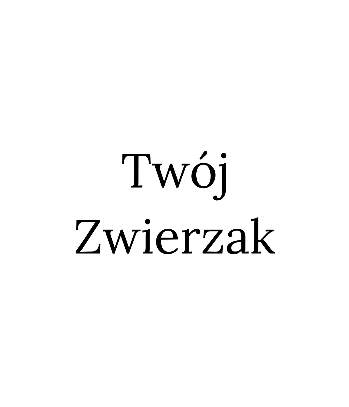 Zbliżenie na haft 'Twój Zwierzak' - haft komputerowy na białej bluzie
