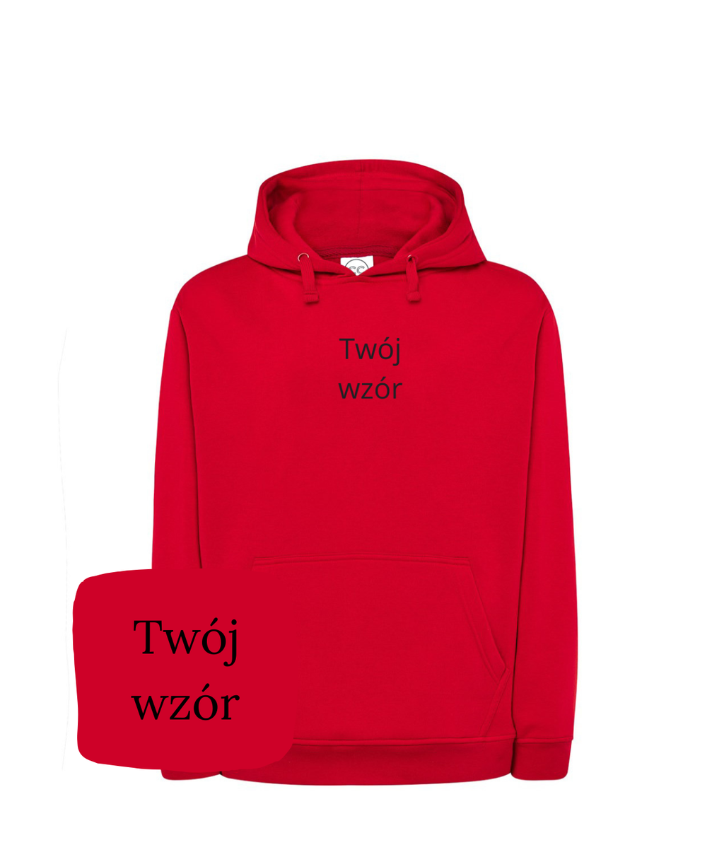 Personalized hoodie with custom embroidery of a photo, featuring intricate computer embroidery on a white hoodie by CustomClothes.pl