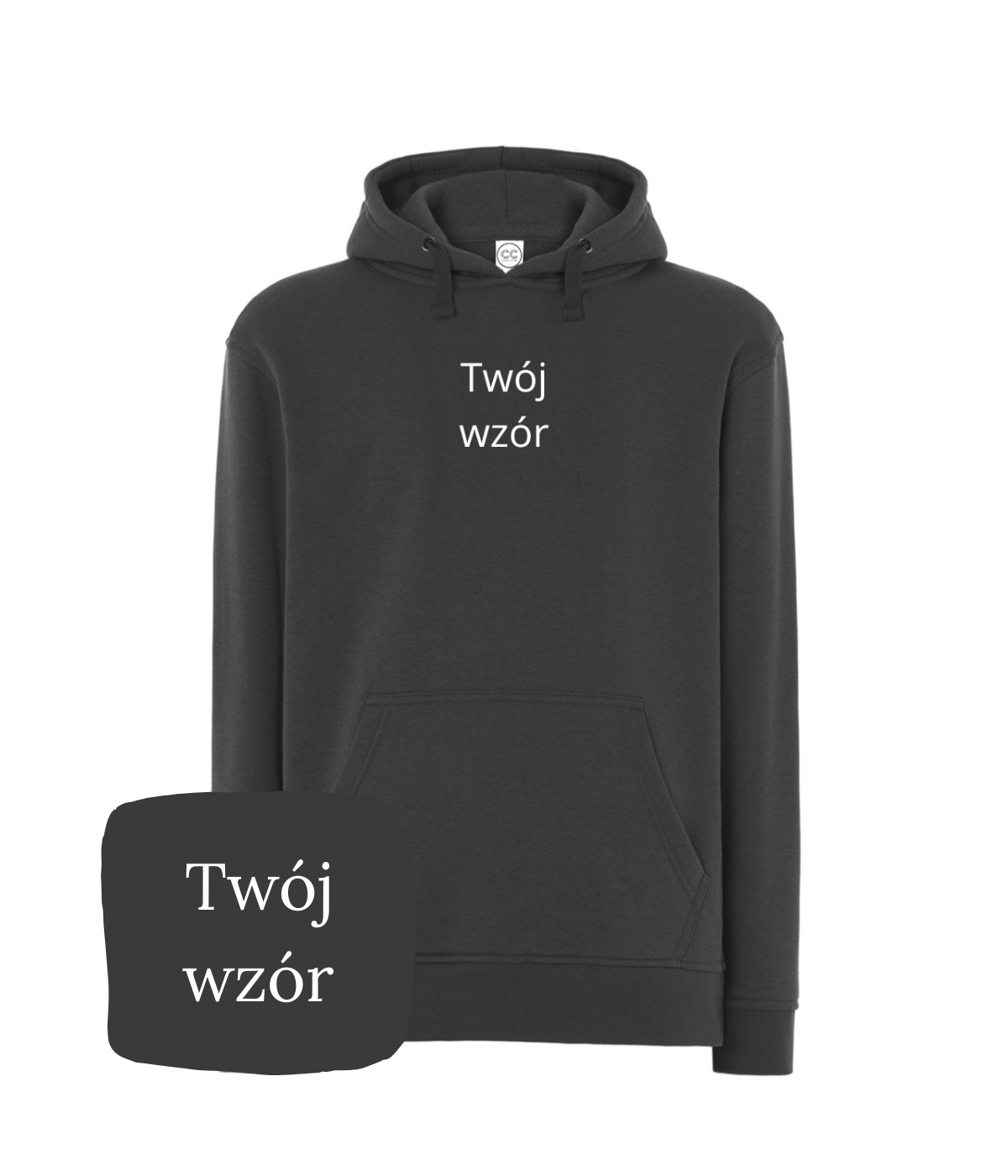Personalized hoodie with custom embroidery from your photo, featuring detailed stitched design on a casual sweatshirt.