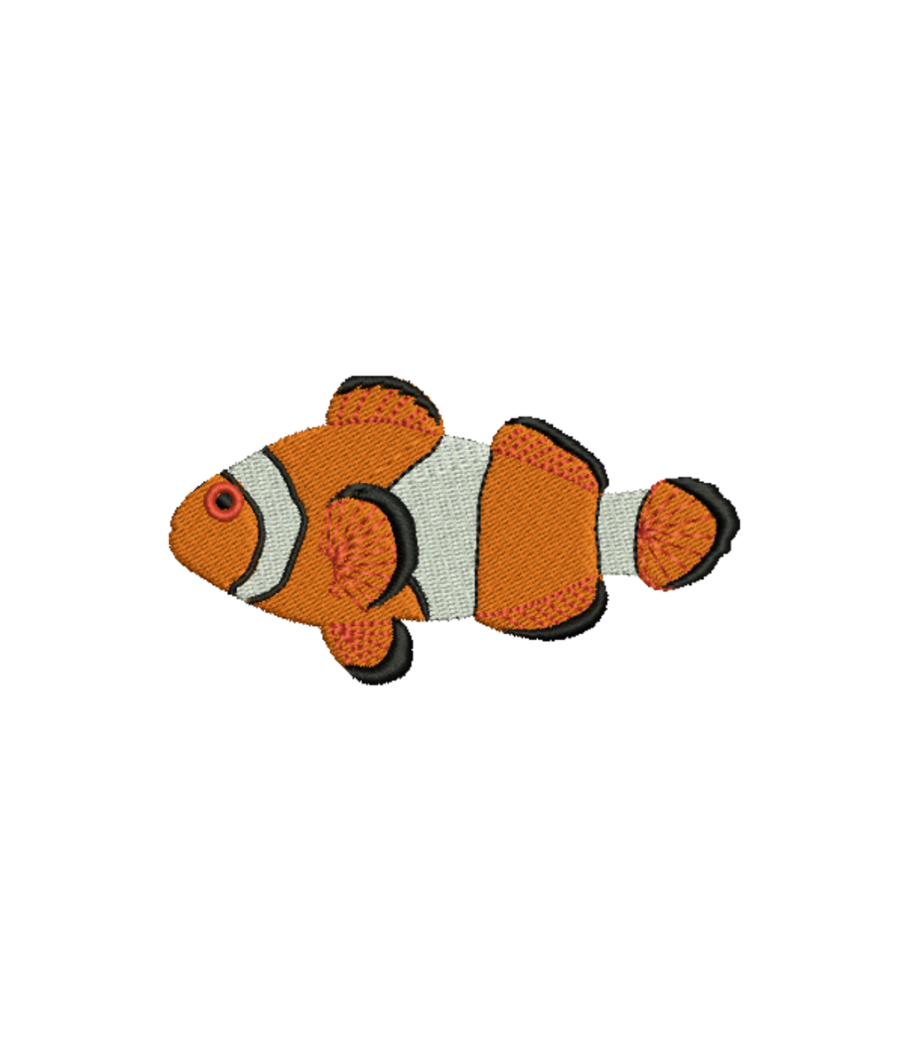CustomClothes.pl Nemo fish embroidered hoodie featuring a vibrant Nemo design, perfect for fans of the animated movie.