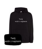 Personalizowana bluza z kapturem od CustomClothes.pl z haftem ze zdjęcia, unikalny design na wygodnej, miękkiej bluzie.