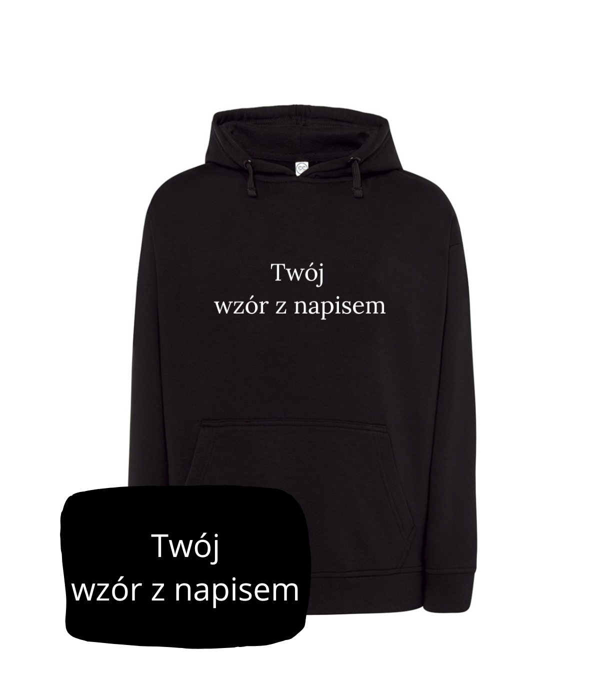 Personalizowana bluza z kapturem od CustomClothes.pl z haftem ze zdjęcia, unikalny design na wygodnej, miękkiej bluzie.