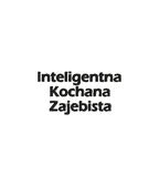 Blue hoodie with a stylish embroidered text design, featuring the "Blzua z haftem inteligenta kochana zajebista" phrase, by CustomClothes.pl