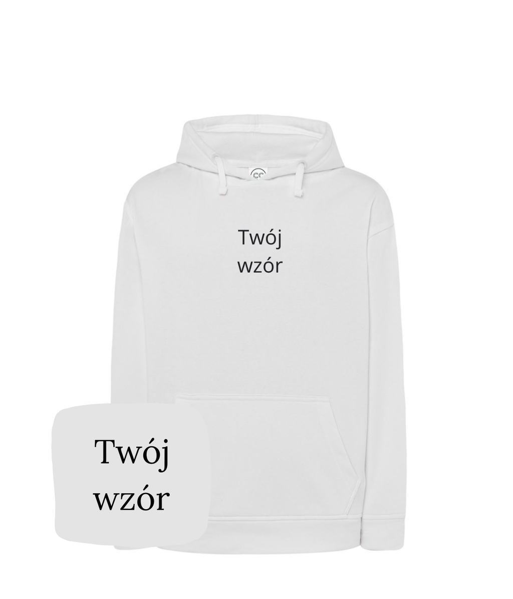 Personalized embroidered hoodie from CustomClothes.pl featuring custom photo embroidery on a cozy sweatshirt.