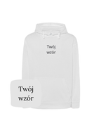 Personalized embroidered hoodie from CustomClothes.pl featuring custom photo embroidery on a cozy sweatshirt.