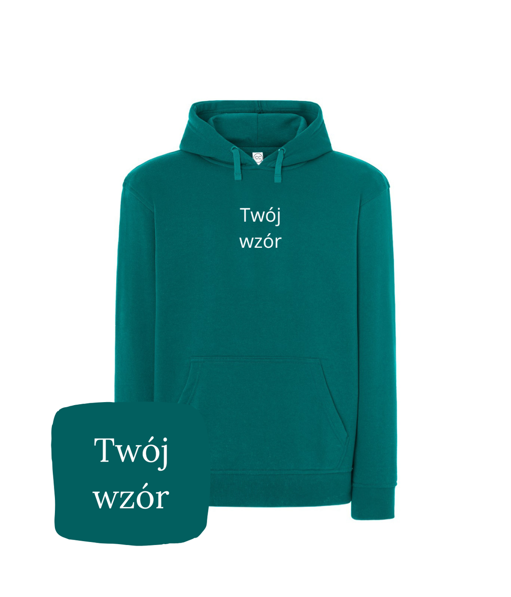 Personalized embroidered hoodie from CustomClothes.pl featuring custom photo embroidery on soft fabric.