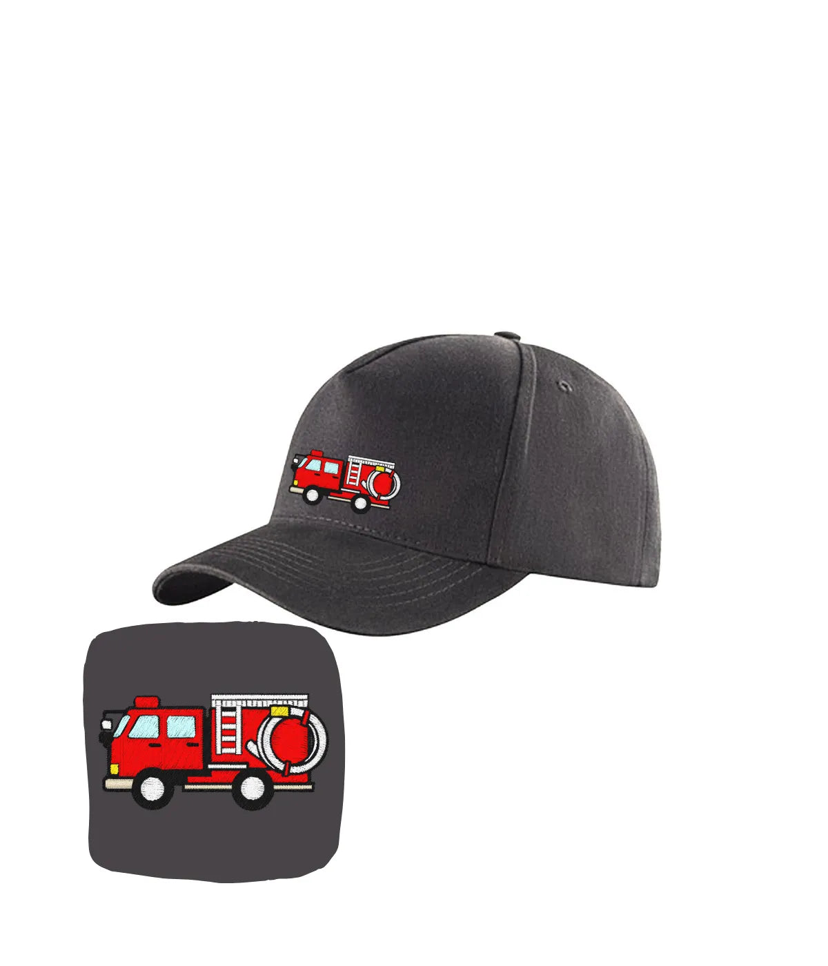 Czapka z daszkiem haft wóz strażacki