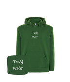 Personalized hoodie with custom embroidery of your photo, featuring detailed stitching on a cozy hoodie from CustomClothes.pl