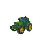 John Deere tractor embroidery bluza, casual sweatshirt with tractor design, stylish and comfortable apparel by CustomClothes.pl