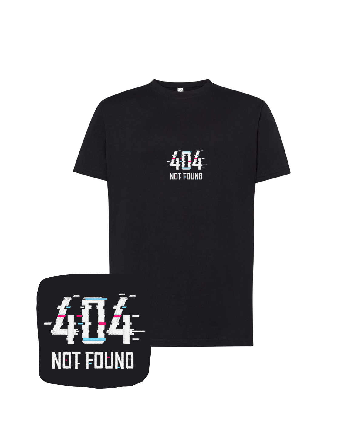 Koszulka z haftem 404 NOT FOUND  – koszulka 404 190g bawełna, miękka i trwała