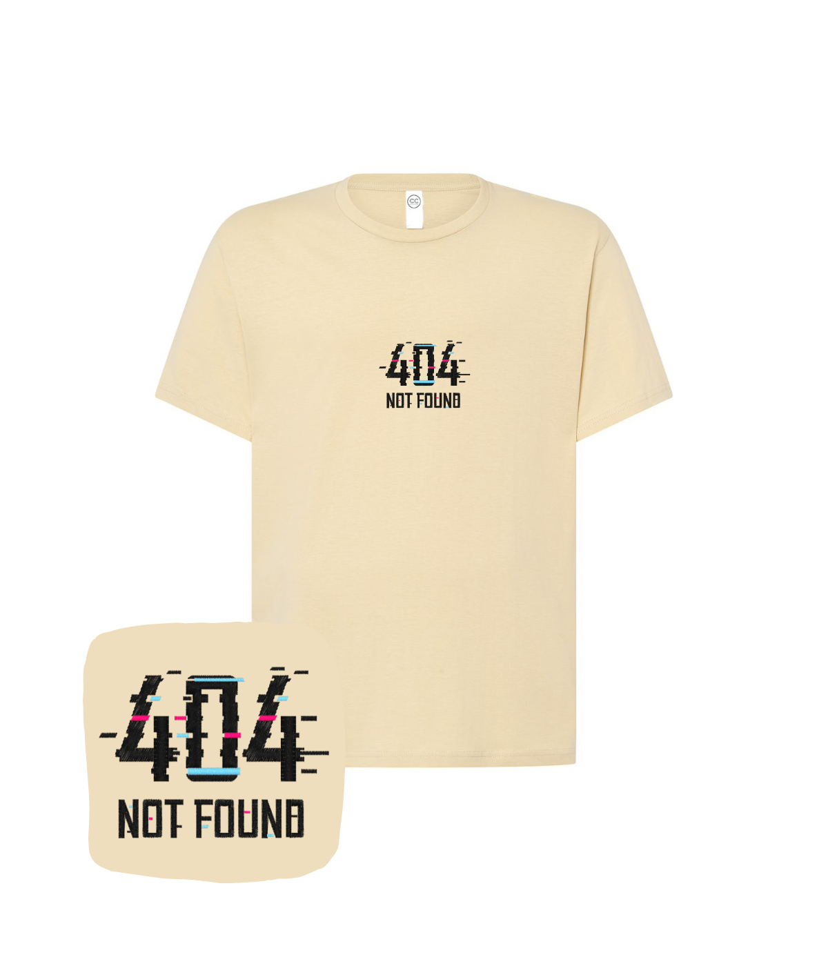 Koszulka z haftem 404 NOT FOUND  – koszulka firmowa z haftem 404, profesjonalny wygląd