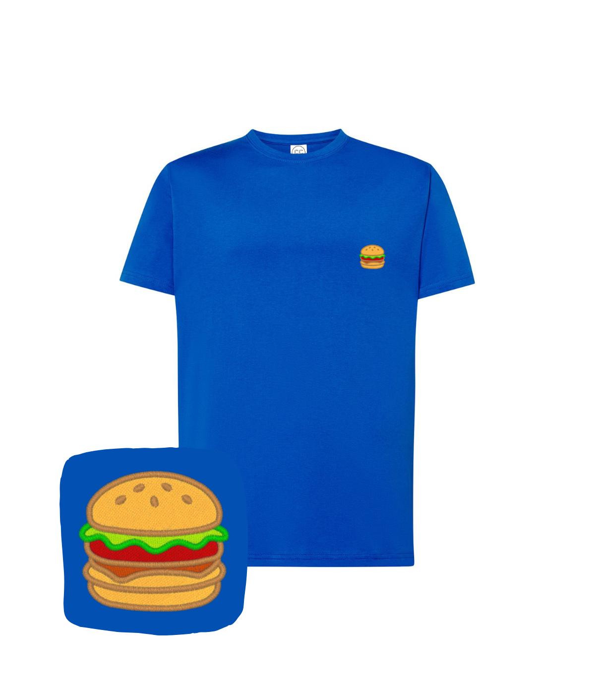 Koszulka z haftem burgera – koszulka burger dostępna w wielu kolorach