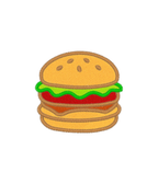 Koszulka z haftem burgera – koszulka reklamowa z haftem burger, od 1 sztuki
