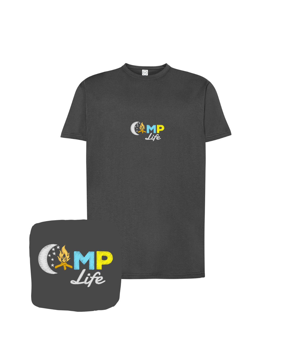 Koszulka z haftem Camp Life – koszulka Camp Life haftowana od 1 sztuki, bez minimum