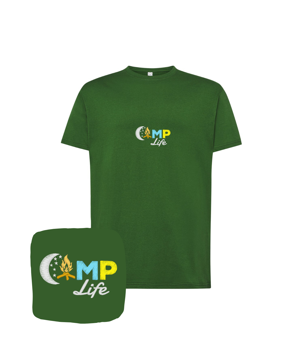 Koszulka z haftem Camp Life – koszulka Camp Life unisex, dla każdego