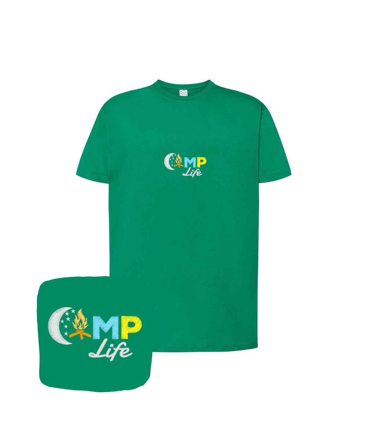 Koszulka z haftem Camp Life – koszulka Camp Life prezent z imieniem, haftowany na zamówienie