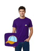 Koszulka z haftem czapki z daszkiem – koszulka czapka z daszkiem slim fit, elegancki fason
