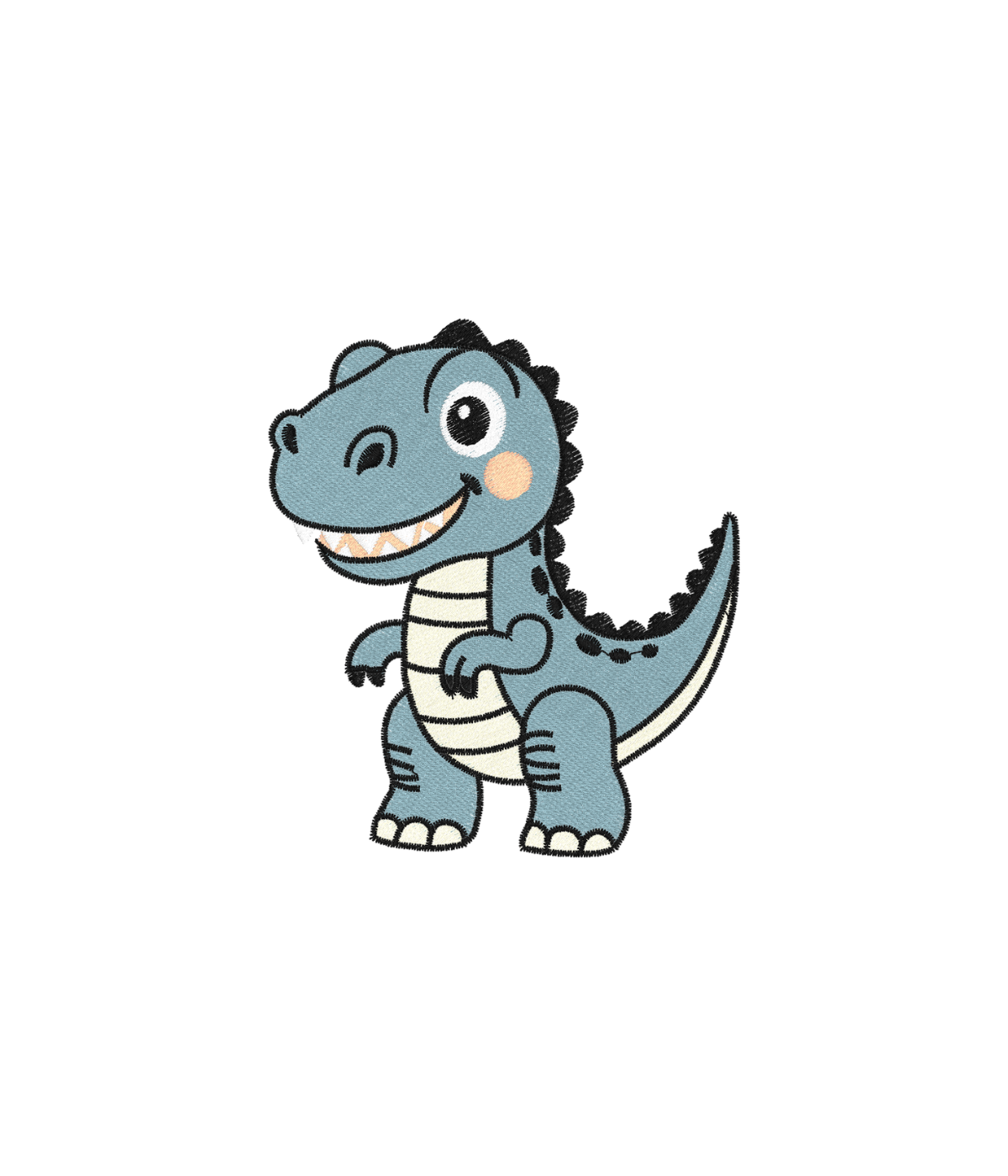 Koszulka z haftem dinozaura T-rex – koszulka dinozaur oversize, luźny krój