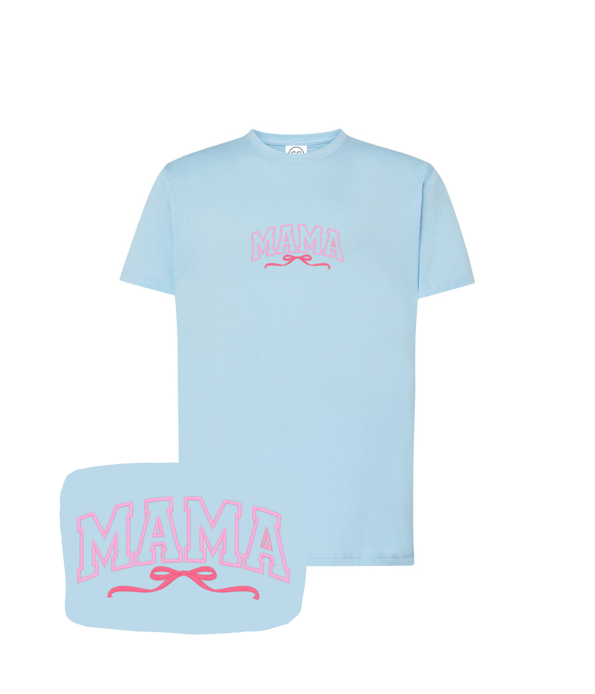 stylowa koszulka MAMA haft modny design dla kobiet