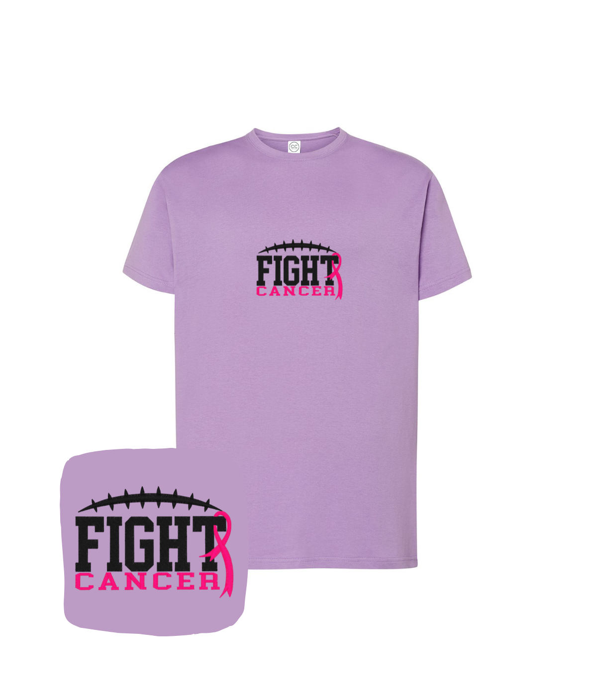 Koszulka z haftem Fight Cancer – koszulka fight cancer polska marka, krajowa produkcja