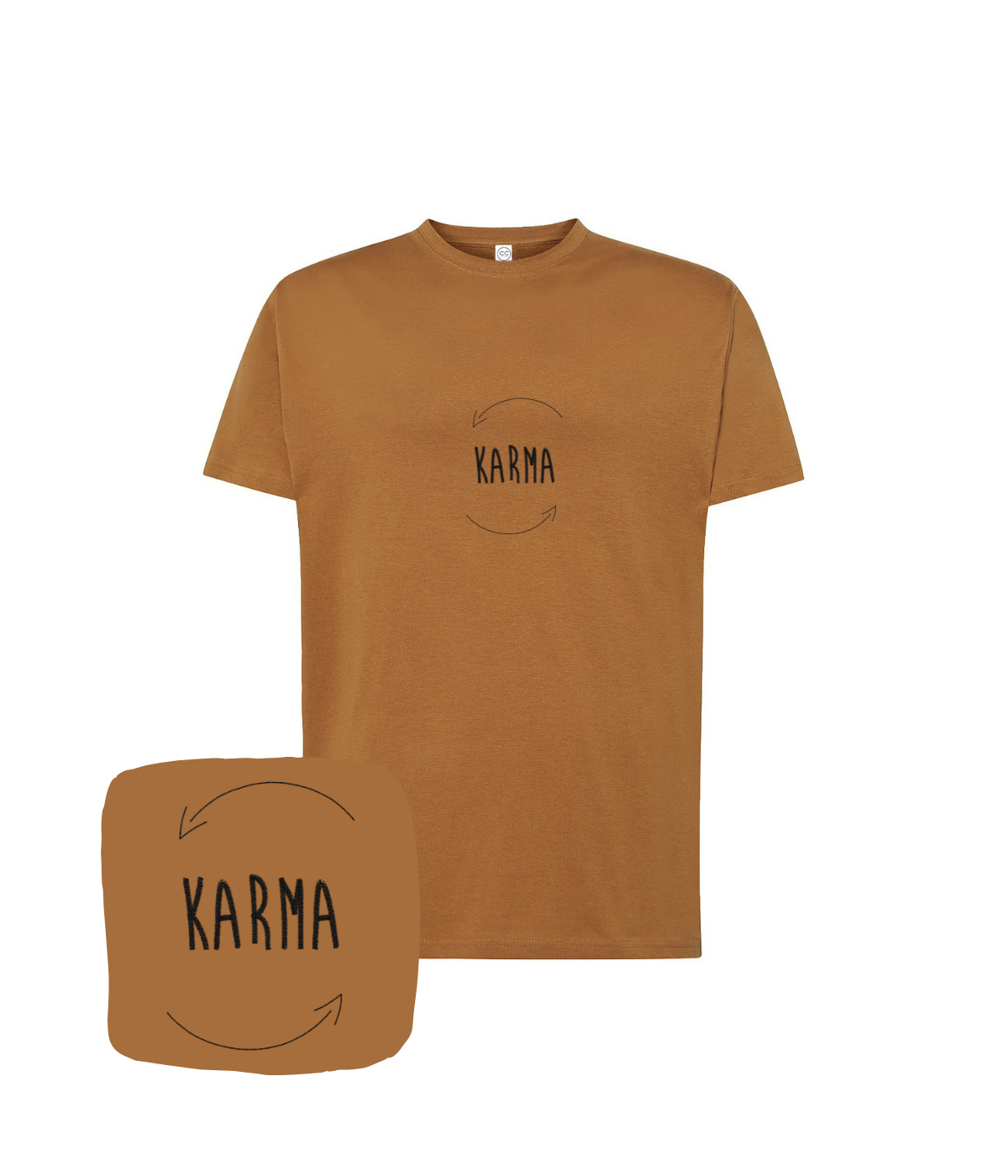 Koszulka z haftem Karma – koszulka z haftem karma dla firm, trwałe logo na odzieży
