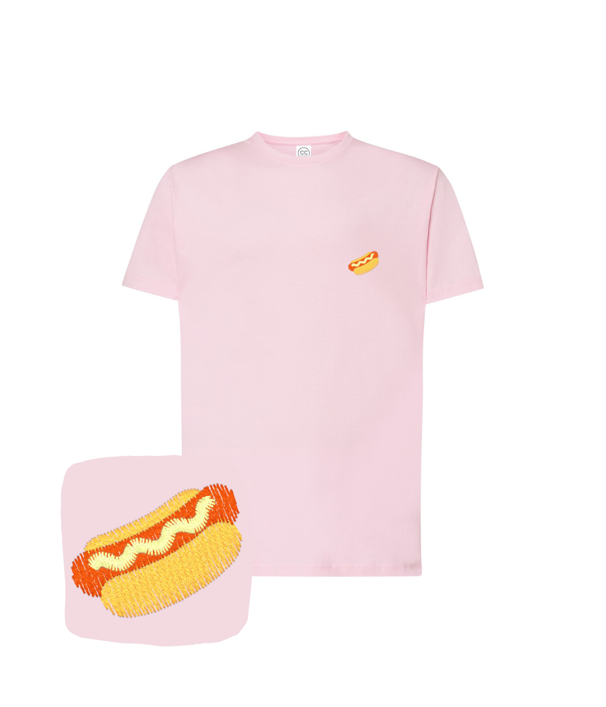 Koszulka z haftem hot doga  – koszulka hot dog CustomClothes Bielsko-Biała, własna produkcja