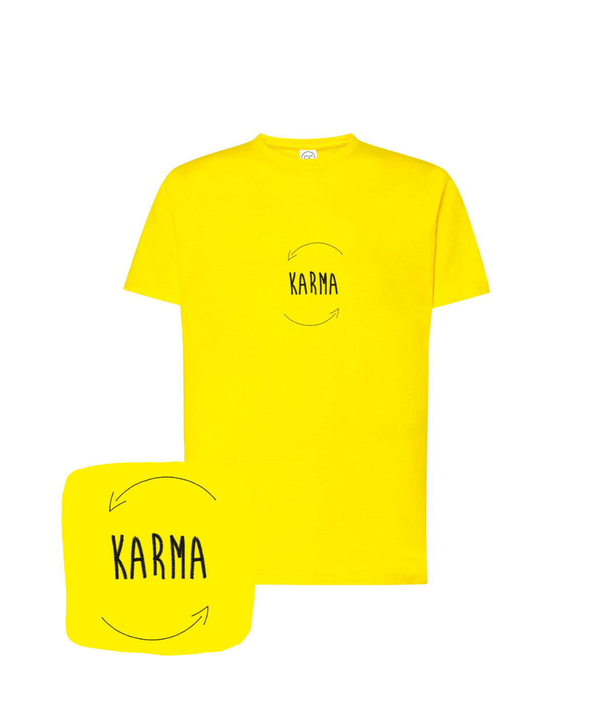 Koszulka z haftem Karma – koszulka karma spersonalizowany prezent, coś czego nie kupisz w galerii