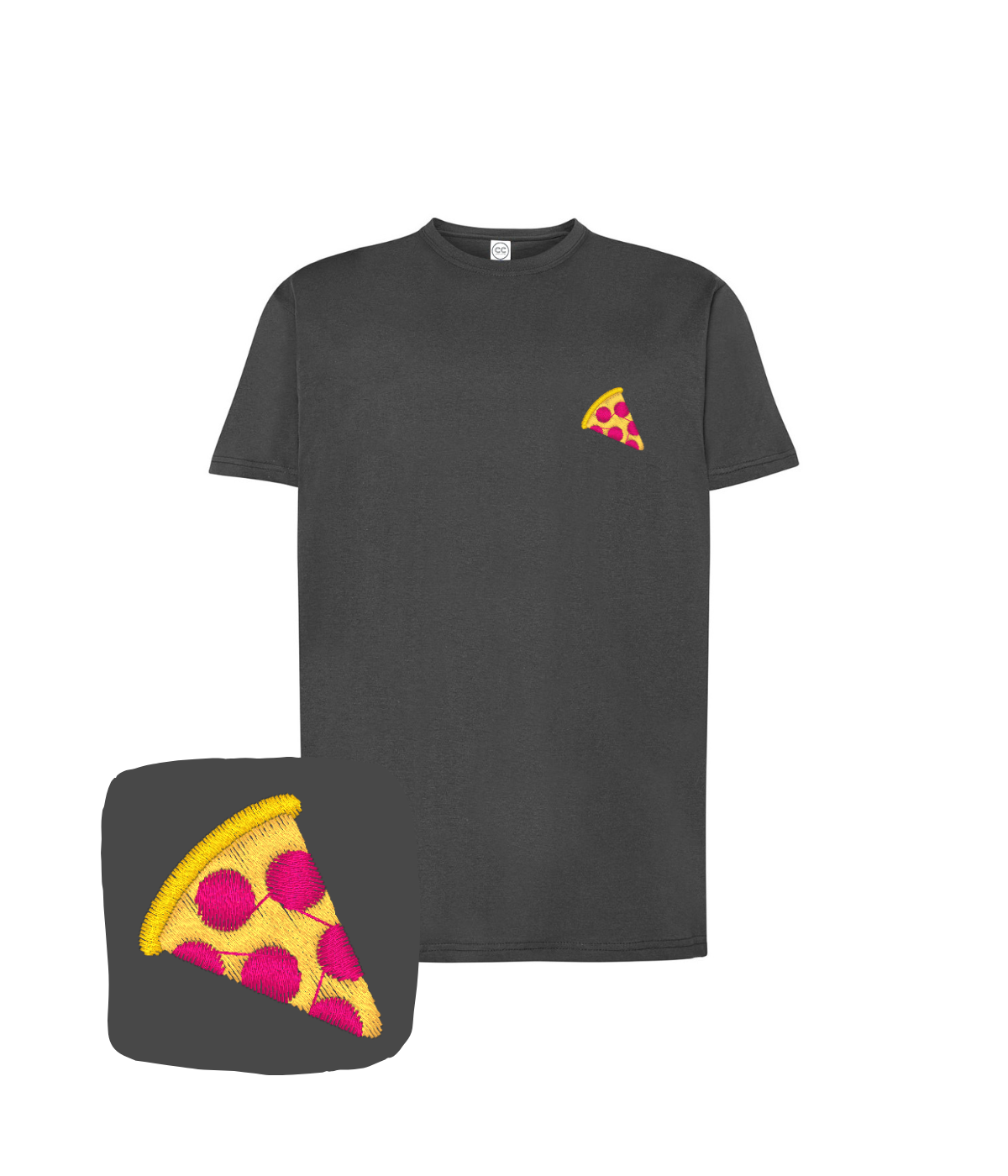 Koszulka z haftem kawałka pizzy – koszulka kawałek pizzy, prezent dla niej