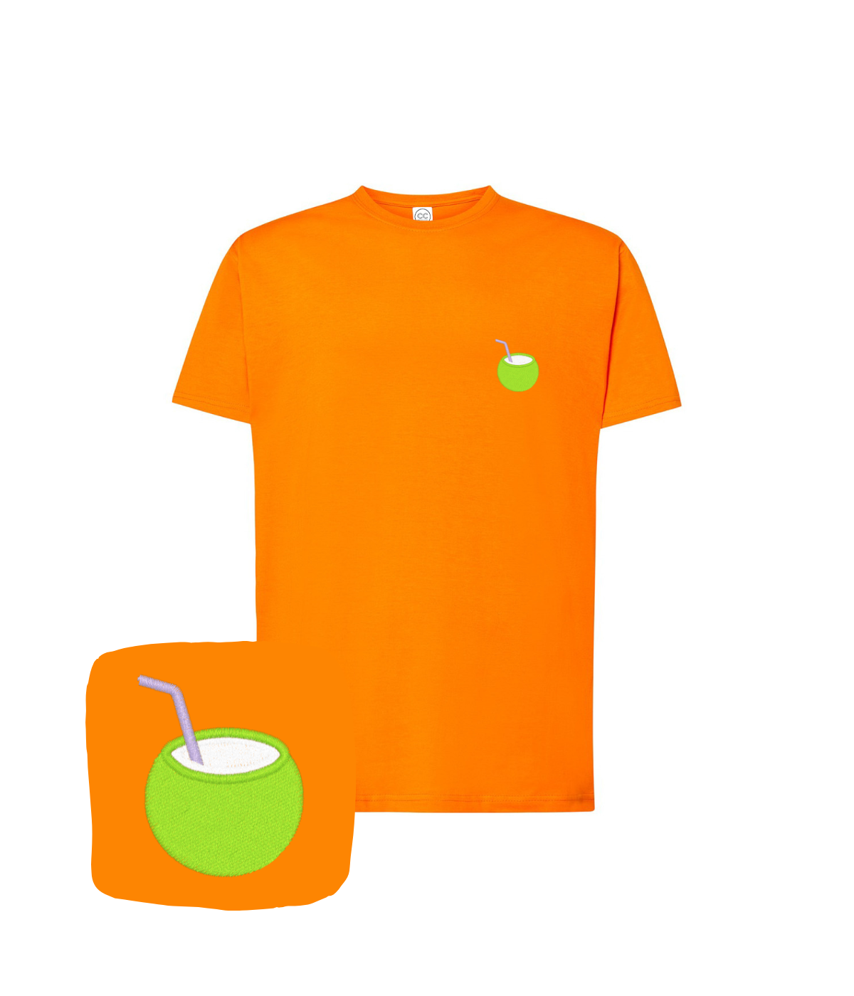 Koszulka z haftem kokosa  – koszulka kokos unisex, dla każdego