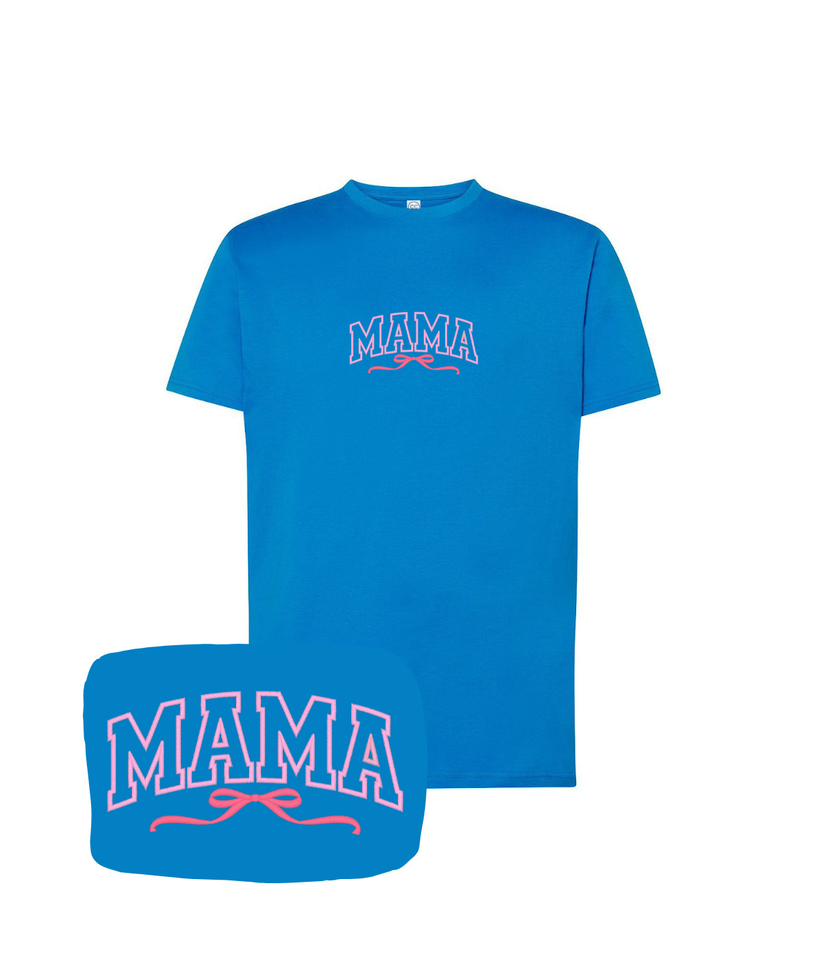 t-shirt MAMA z haftem idealny prezent dla mamy