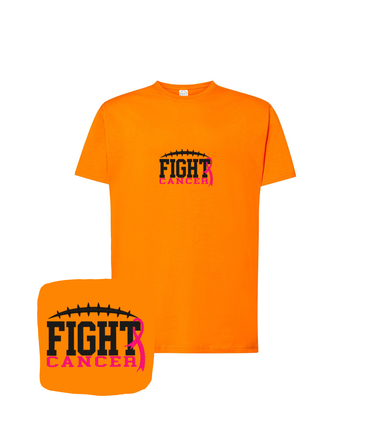 Koszulka z haftem Fight Cancer – modna koszulka fight cancer, streetwear