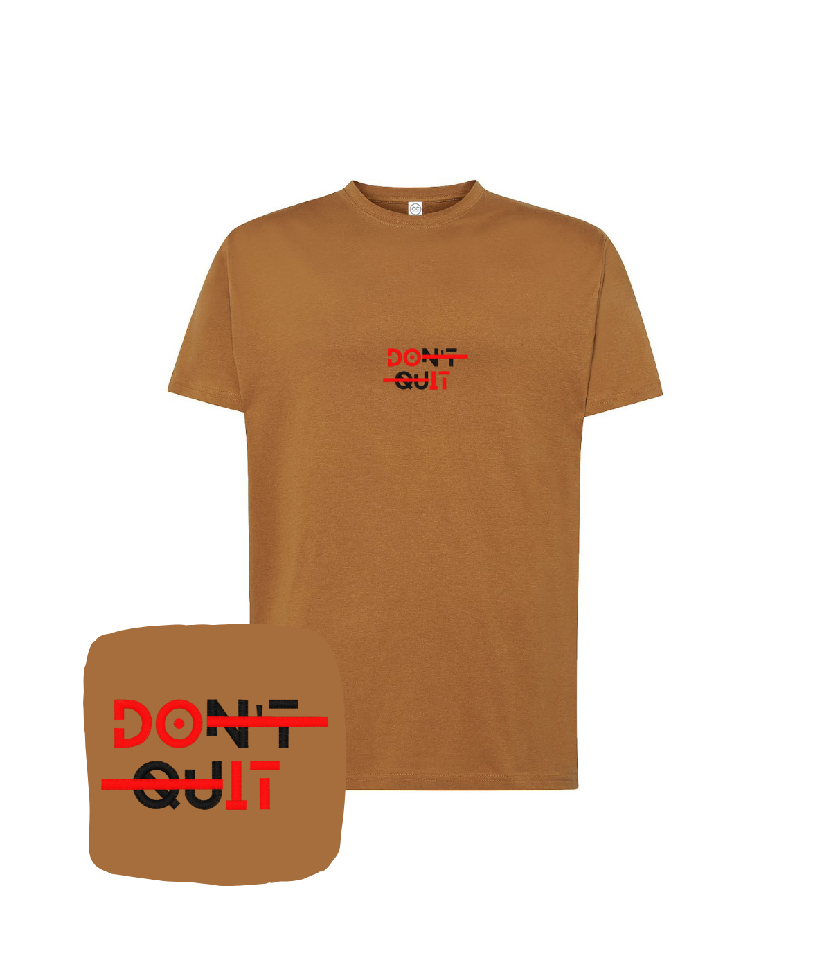Koszulka z haftem DOn't quIT – koszulka napis DOn't quIT, pomysł na prezent