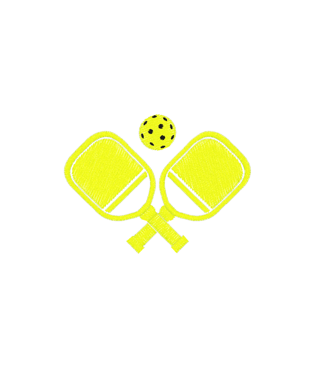 Koszulka z haftem rakietek do padla – koszulka padel wyszywana na zamówienie, indywidualny projekt