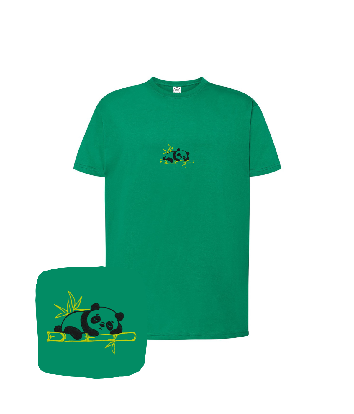 Koszulka z haftem pandy – nowoczesna koszulka panda, świeży design