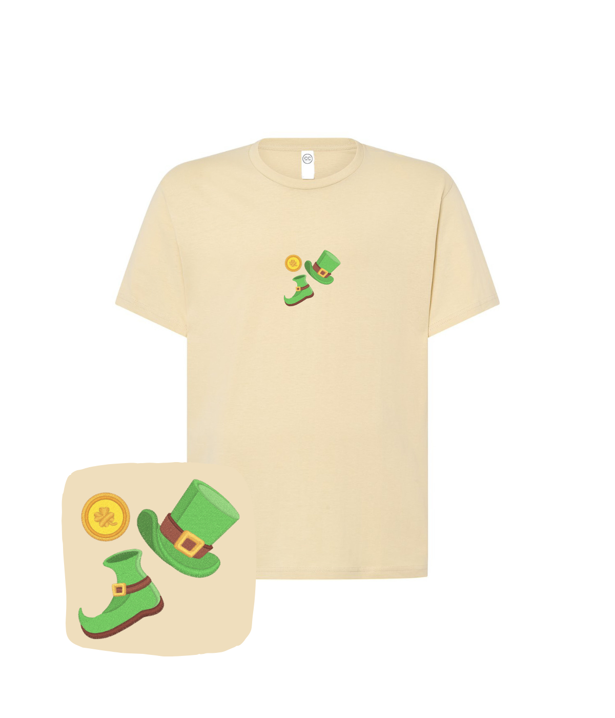 Koszulka z haftem St. Patrick's Day – koszulka st-patricks-day na co dzień, codzienny komfort