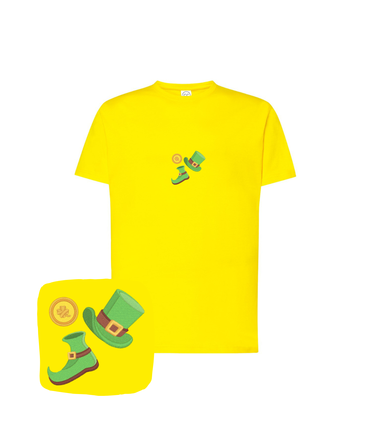 Koszulka z haftem St. Patrick's Day – koszulka st-patricks-day na zimę, ciepła i wygodna