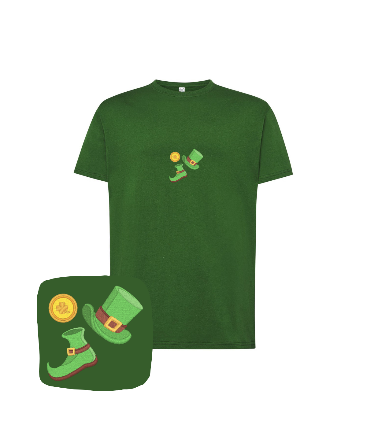 Koszulka z haftem St. Patrick's Day – koszulka na prezent z motywem st-patricks-day, wysoka jakość