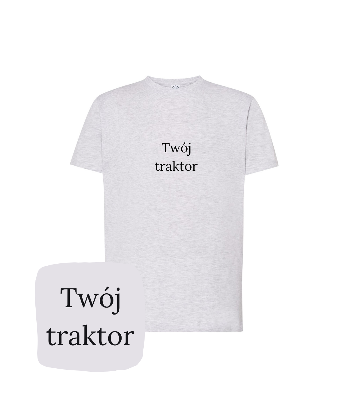 Personalizowana koszulka z haftem traktora z twojego zdjęcia – koszulka traktor haft ze zdjęcia, wzruszający prezent