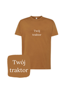 Personalizowana koszulka z haftem traktora z twojego zdjęcia – koszulka traktor szybka wysyłka, polska produkcja