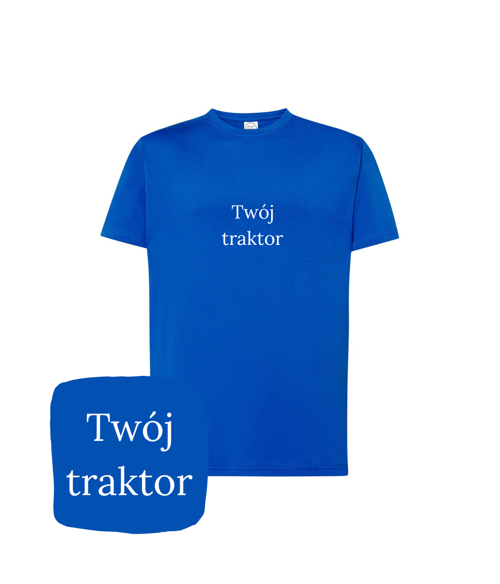 Personalizowana koszulka z haftem traktora z twojego zdjęcia – koszulka traktor wyjątkowy prezent z haftem