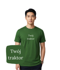 Personalizowana koszulka z haftem traktora z twojego zdjęcia – stylowa koszulka traktor, casual look