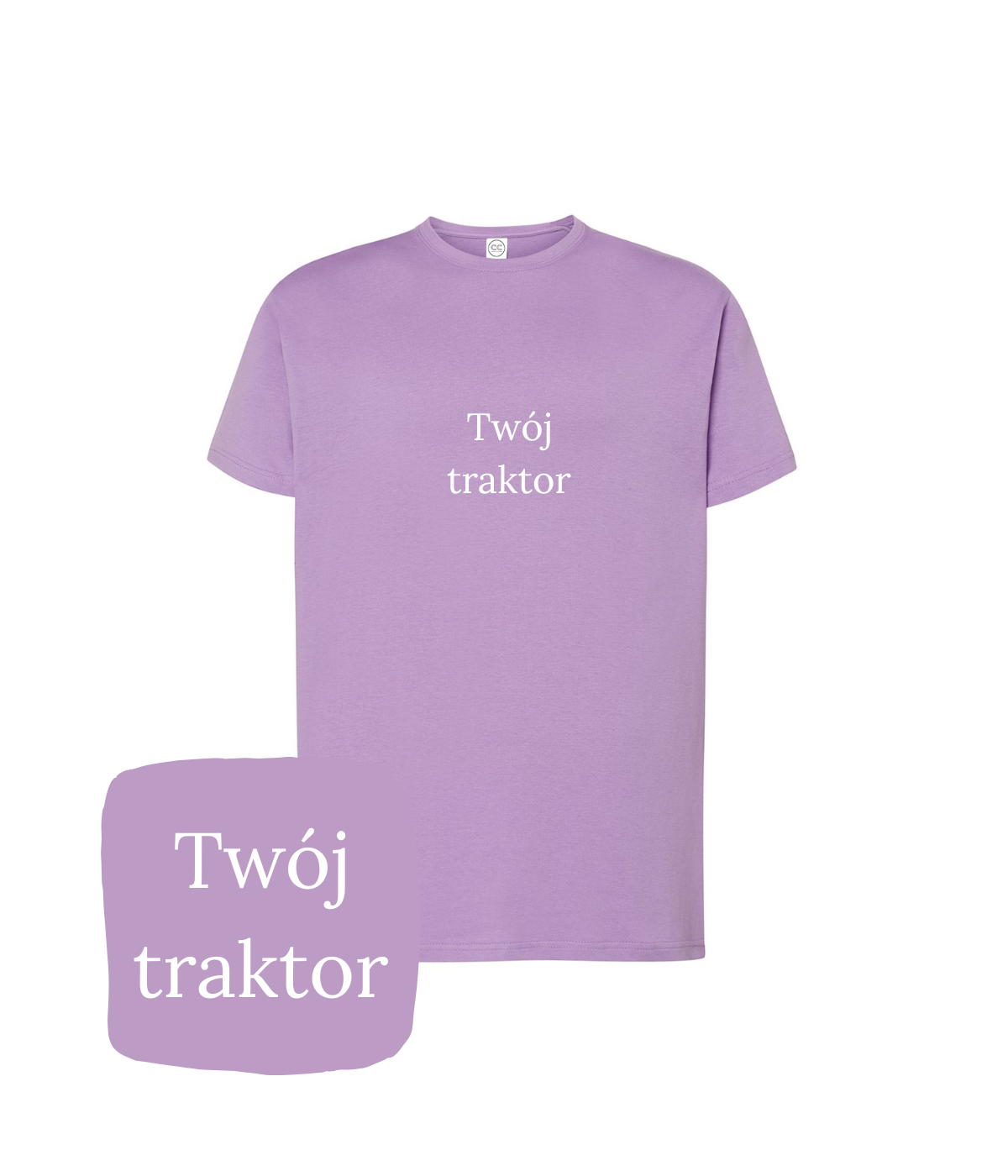 Personalizowana koszulka z haftem traktora z twojego zdjęcia – koszulka z haftem traktor, klasyczny krój